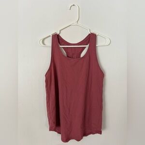 Lululemon Pleated Love Tank Top Cherry Tint Dusty Rose Size 6